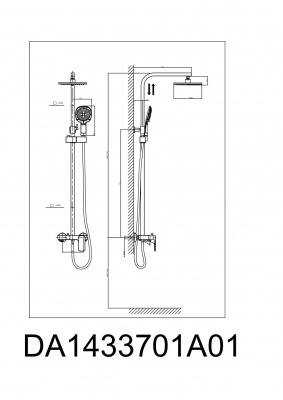 Душевая система D&K Berlin.Touro DA1433703A01