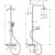 Душевая система Showerpipe 230 1jet с термостатом для ванны Hansgrohe Vernis Shape 26284000 хром