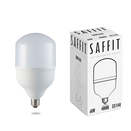 Светодиодная лампа SAFFIT SBHP1060 60вт 4000К Е27/40 Белый 55096