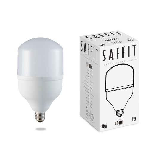 Светодиодная лампа SAFFIT SBHP1030 30вт 4000К Е27 Белый 55090