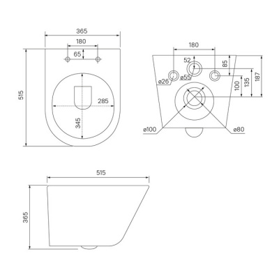 Унитаз подвесной безободковый Iddis Calipso CALR3BMi25