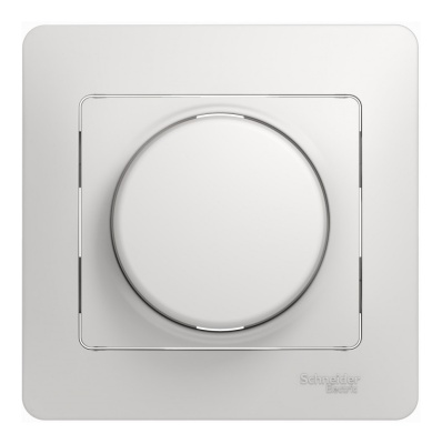 Светорегулятор (диммер) повторно-нажимной 630 Вт SE Glossa Белый, GSL000137