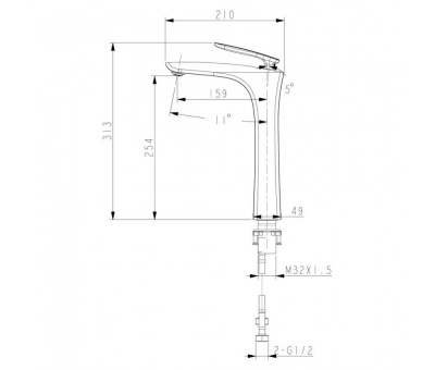 Смеситель для умывальника Lemark Bellario LM6809C