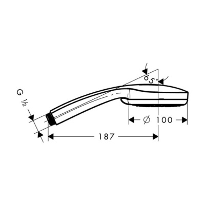 Ручной душ Hansgrohe Croma 100 Vario 28535000